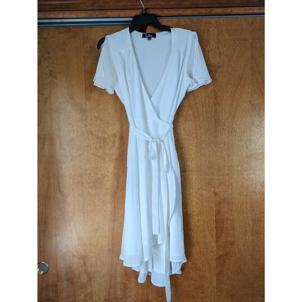 White Lulu's Wrap Dress